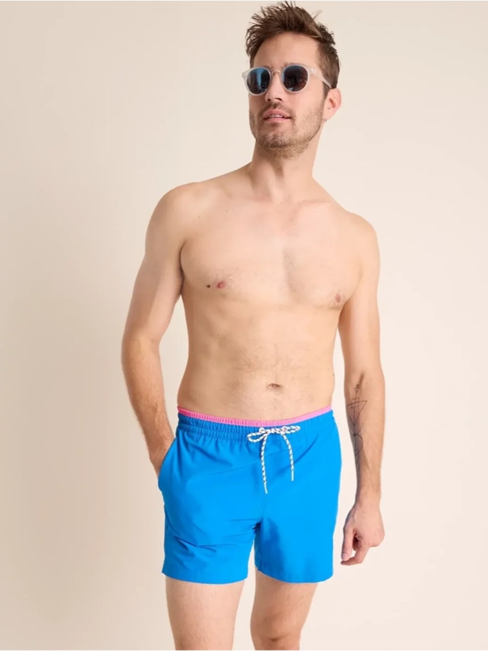 Chubbies 5.5-Inch The Prince of Prints Swim Trunks Bright Blue XL